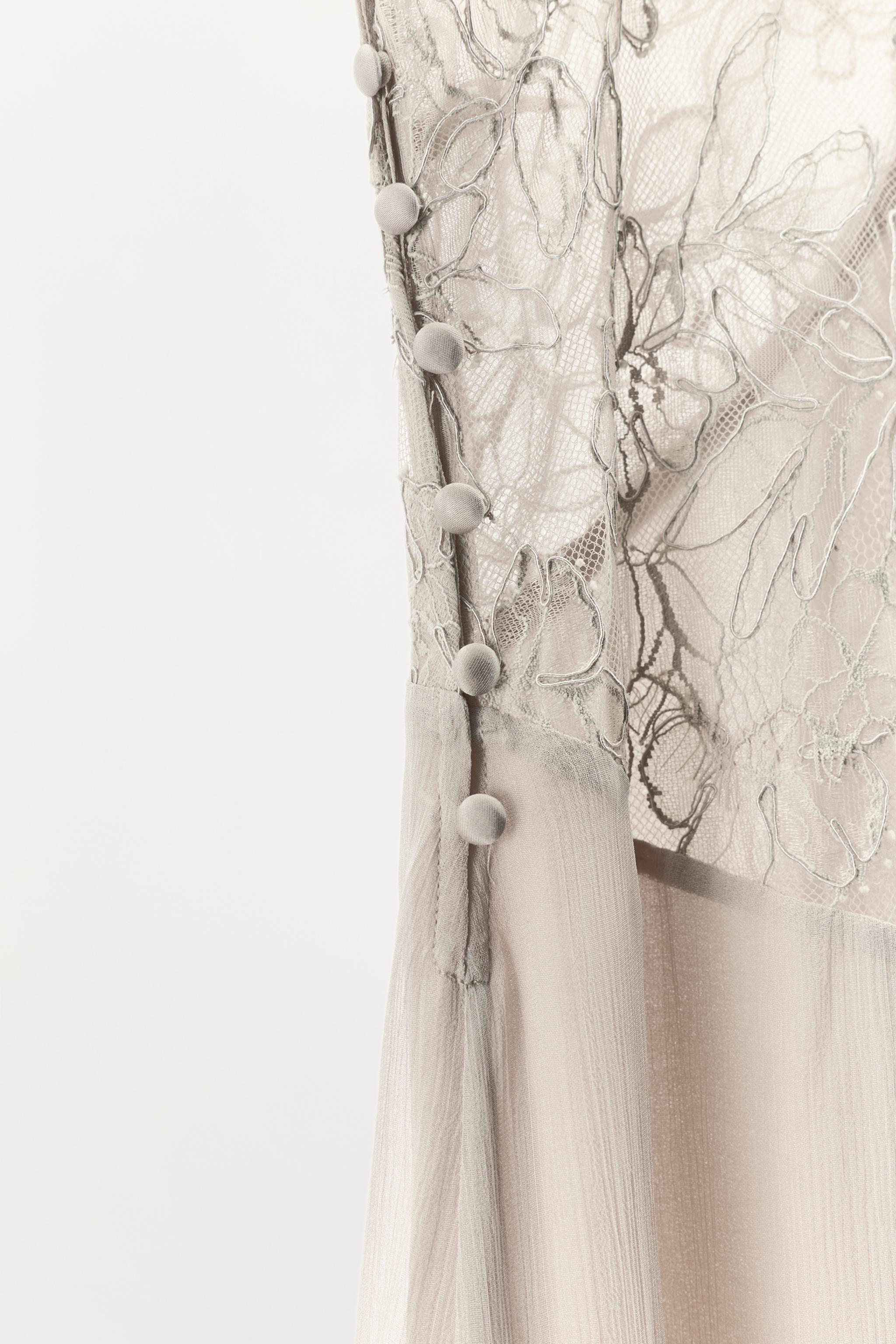 ROBE LONGUE 100% VISCOSE DENTELLE
